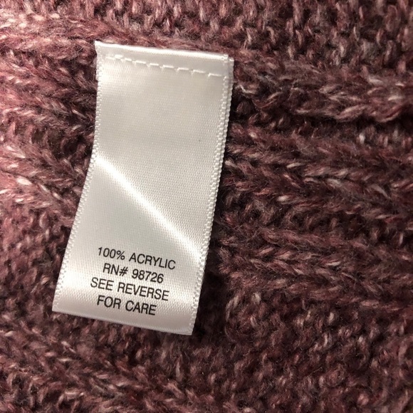 Sonoma Marron Knit Sweater Short Sleeve Cardigan Size Mp - Picture 4 of 9